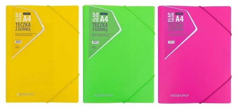 Astra, teczka z gumką, neonowa, 1 szt.