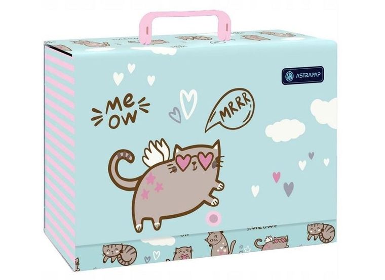 Astra, teczka z rączką XL, Meow, 9 cm, 1 szt.