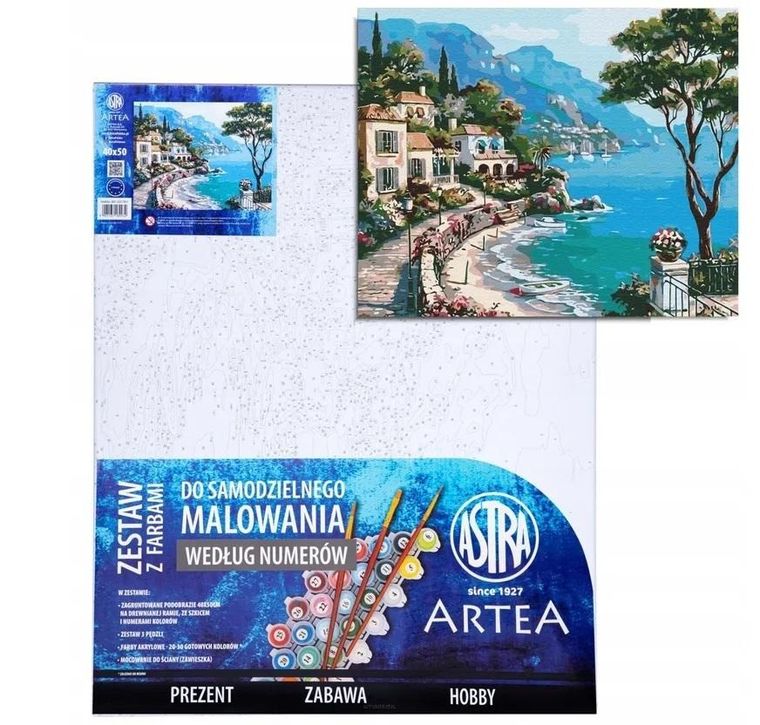 Astra, Włoskie wakacje, malowanie po numerach 40-50 cm