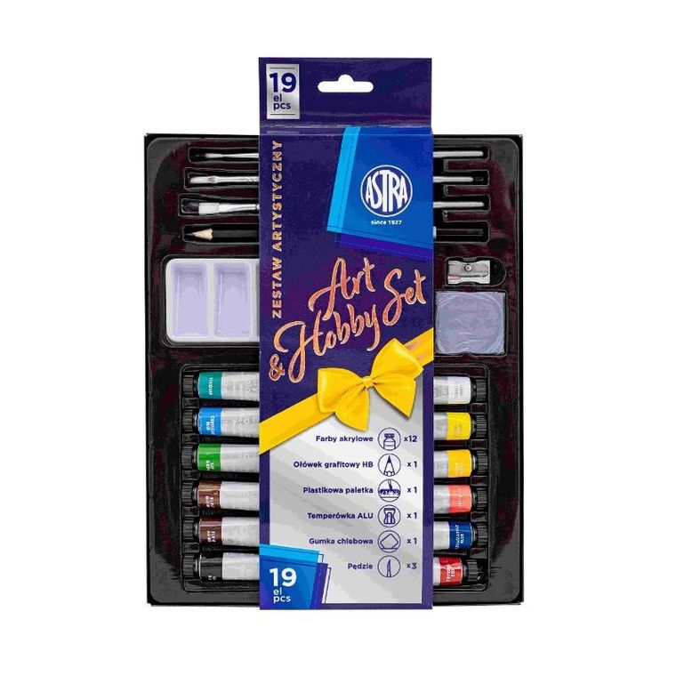 Astra, zestaw artystyczny, 19 elementów