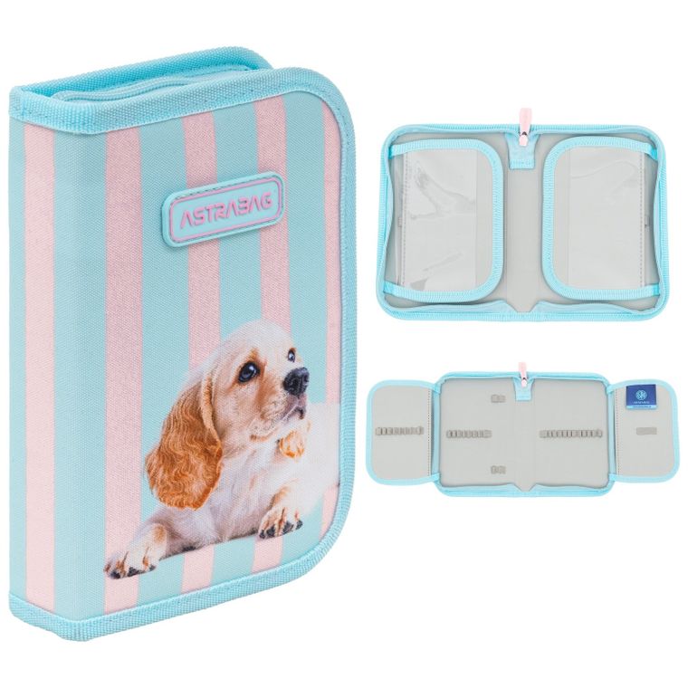 Astrabag, piórnik rozkładany, pojedynczy, Puppy Line