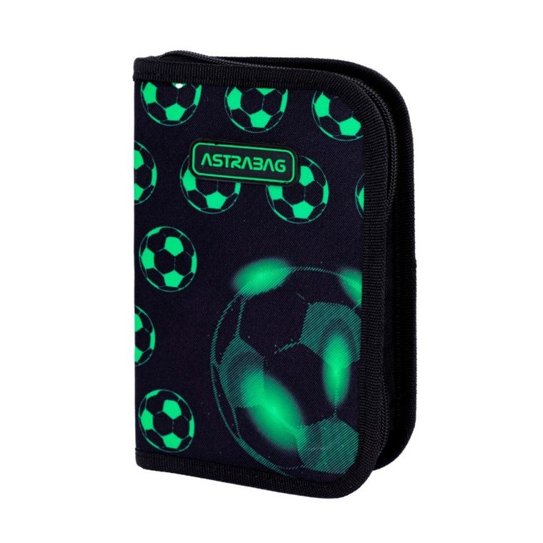 Astrabag, piórnik rozkładany, pojedynczy, z wyposażeniem, Neo Football