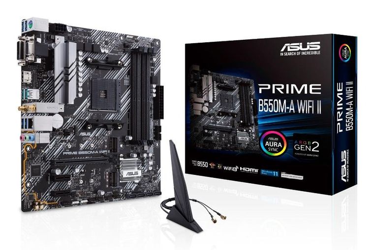 Asus, płyta główna, Prime B550M-A WIFI II AM4 4DDR4 HDMI M.2 mATX