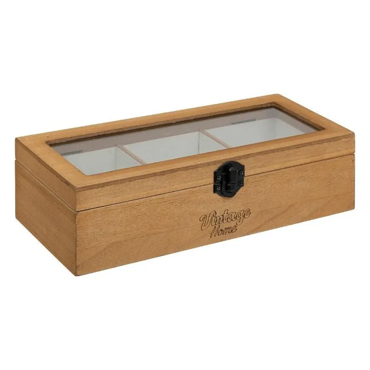 Atmosphera, Be vintage, szkatułka na biżuterię, 3 przegródki, 25-6,8-10,5 cm