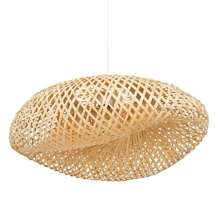Atmosphera, Beddy, lampa boho nad stół, bambusowa, 51 cm