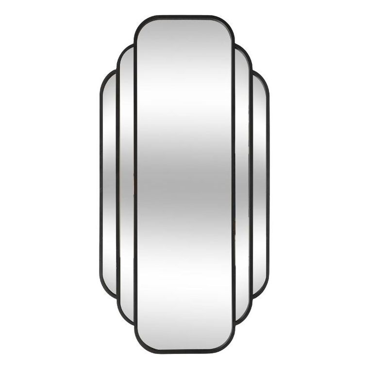 Atmosphera, Benedita, lustro wiszące, duże, art deco, metalowa rama, 50,5-100,3 cm