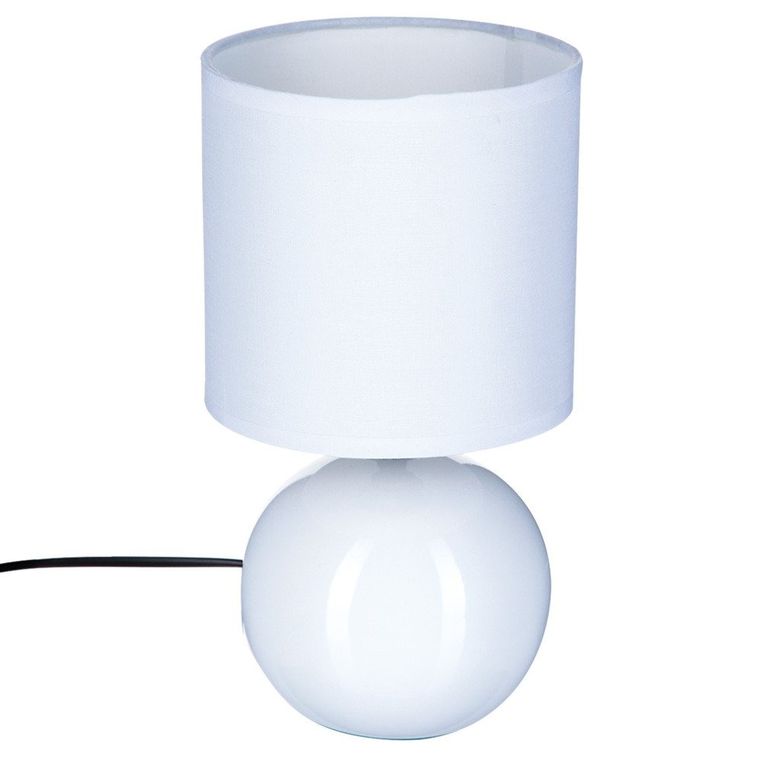 Atmosphera, biała lampka nocna stojąca, Boule