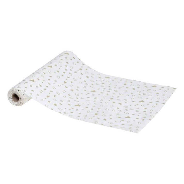 Atmosphera, bieżnik na stół, złoty wzór, 28-300 cm