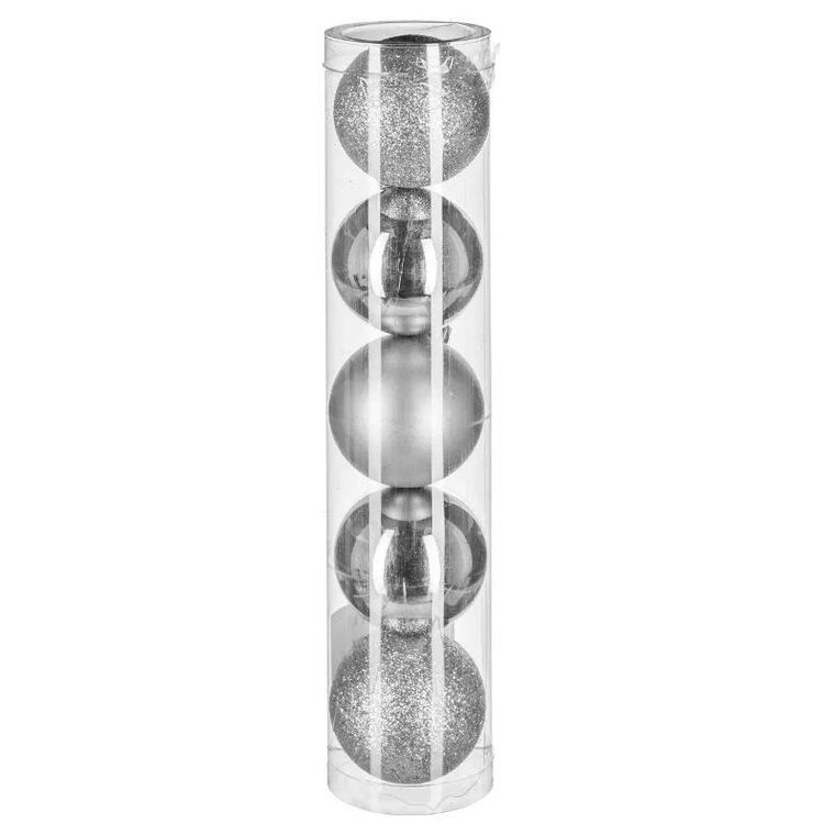 Atmosphera, bombki o różnym wykończeniu, Ø 5 cm, 5 szt.