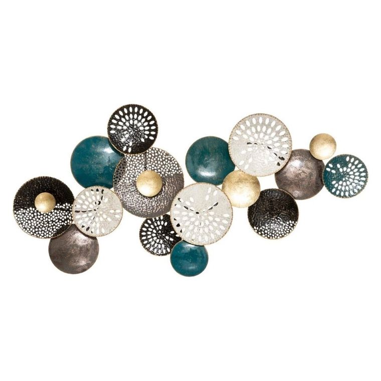 Atmosphera, dekoracja ścienna z metalu, Lison, 135-67 cm