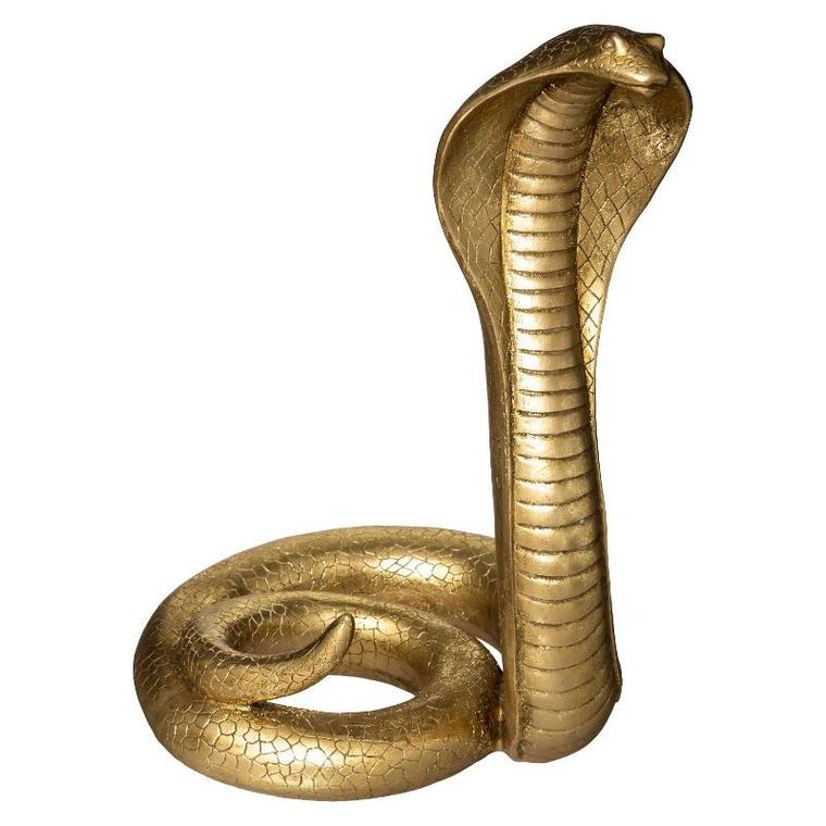 Atmosphera, dekoracyjna figurka z polyresinu Cobra, 36 cm