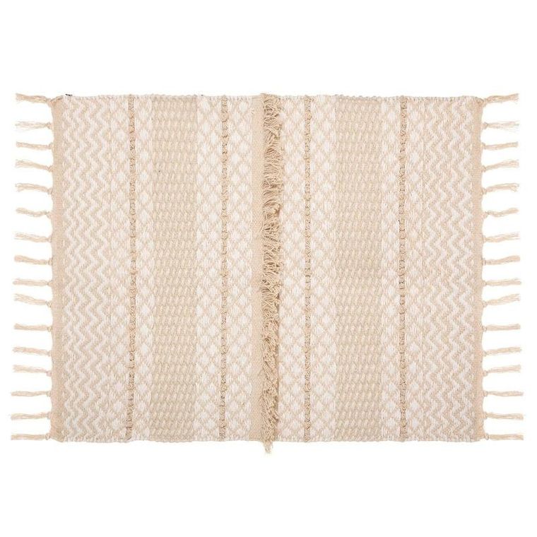 Atmosphera, dywan beżowy, Cot Sand, bawełniany, boho, 60-90 cm