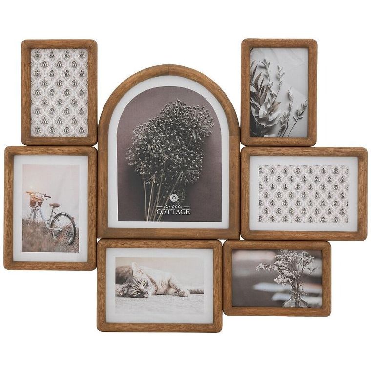 Atmosphera, Felisa, drewniana multirama, 7 zdjęć, 57,2-46,6 cm