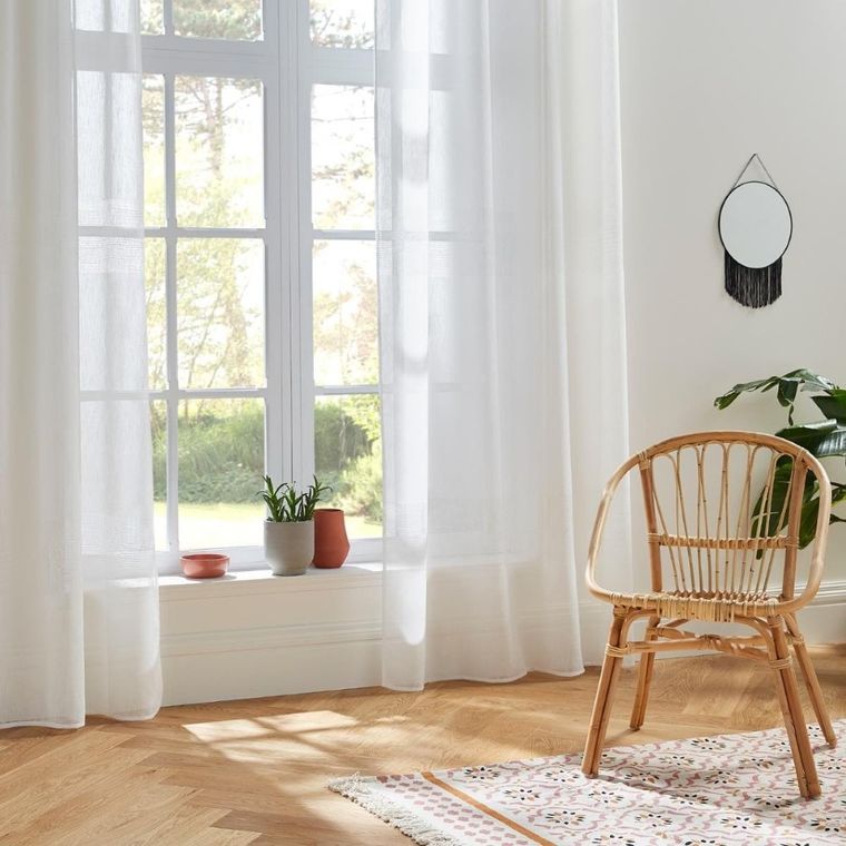 Atmosphera, firanka na przelotkach, Sab, 140-240 cm, biała