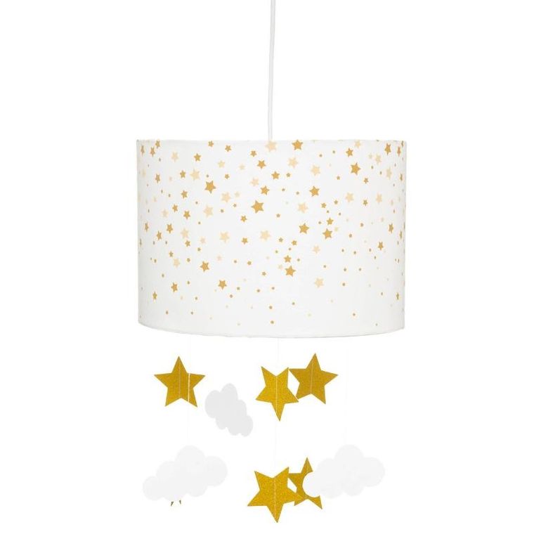 Atmosphera for kids, lampa do pokoju dziecięcego, Chmurka i gwiazdki, Ø 30 cm