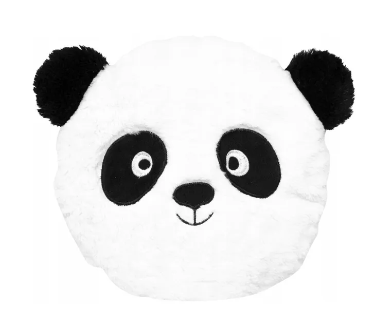 Atmosphera for kids, okrągła poduszka panda z uszami, Ø 27 cm
