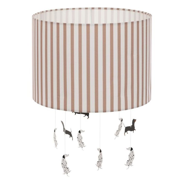 Atmosphera for kids, Scott, lampa do pokoju dziecięcego, pieski, średnica 29 cm