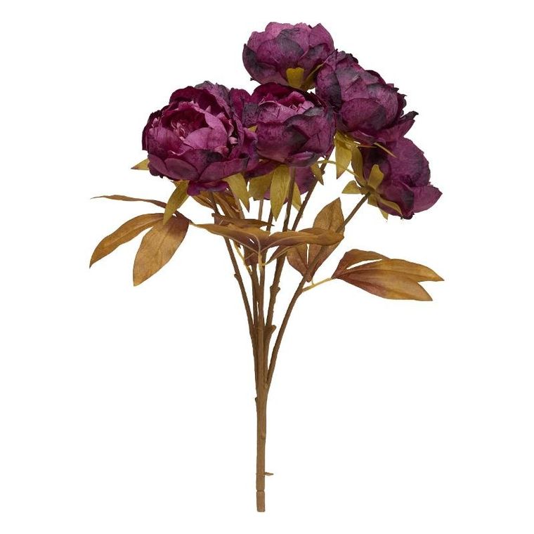 Atmosphera, Fria, sztuczny bukiet, 5 piwonii, wys. 53 cm