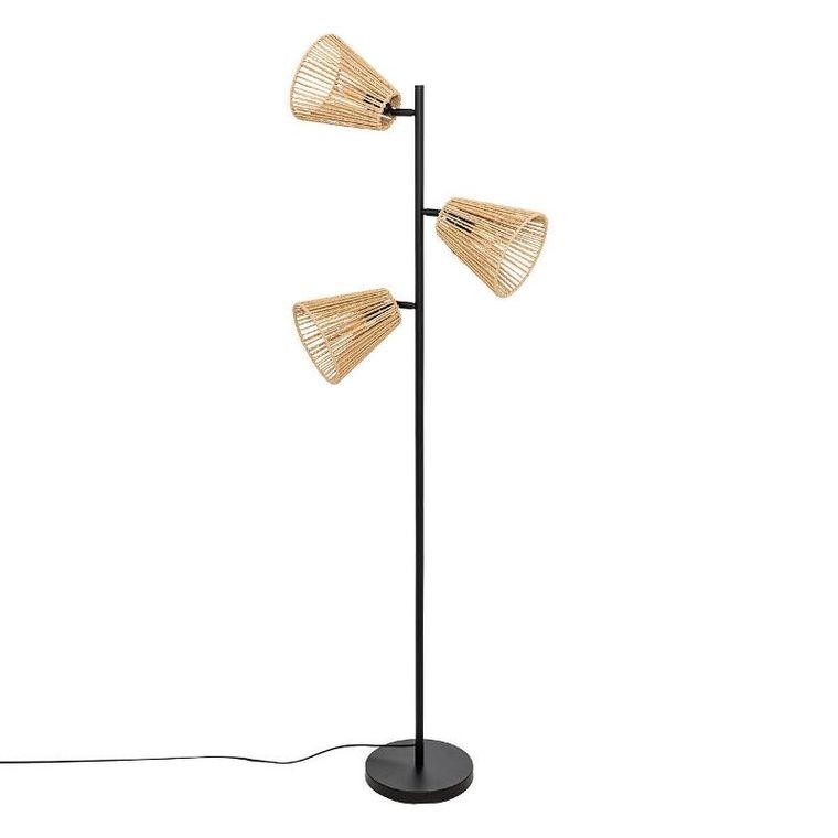 Atmosphera, Giada, lampa stojąca boho z 3 obrotowymi kloszami, 150 cm