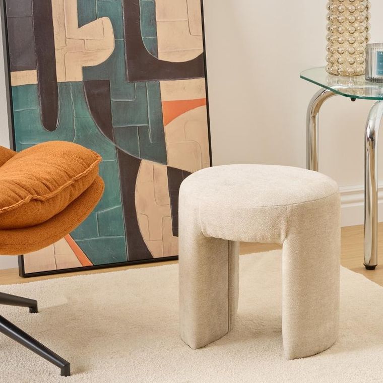 Atmosphera, Jin, pufa tapicerowana łuk, 38 cm