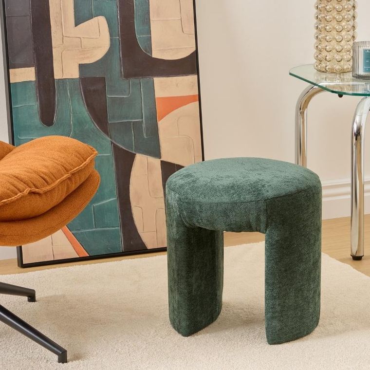 Atmosphera, Jin, pufa tapicerowana łuk, 38 cm