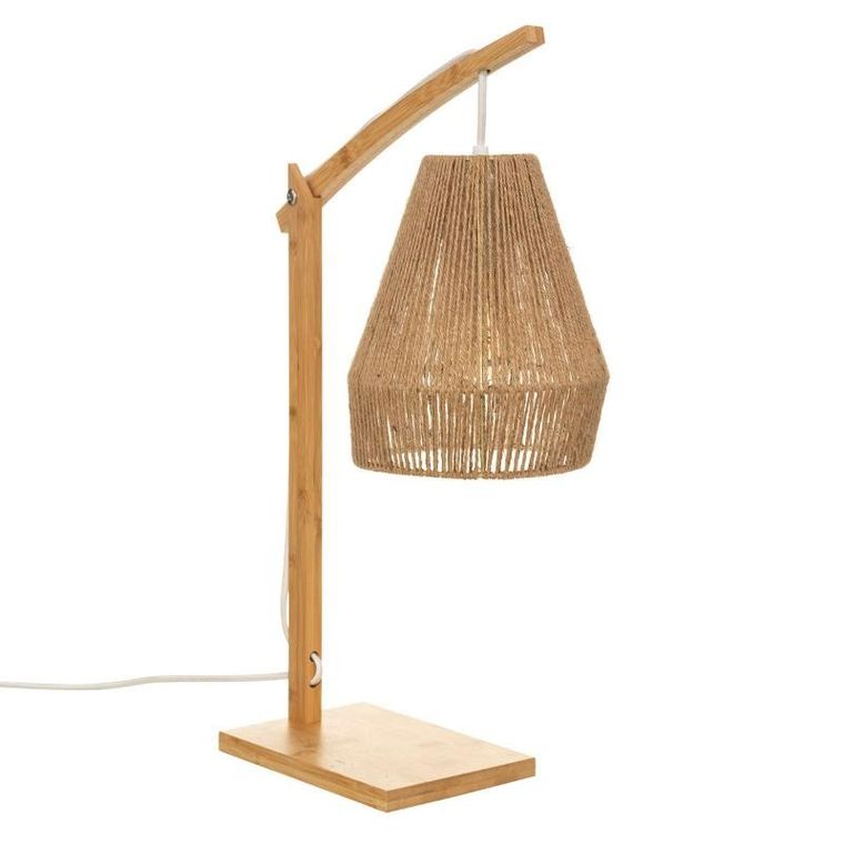 Atmosphera, lampa bambusowa stołowa, Palm, 55 cm