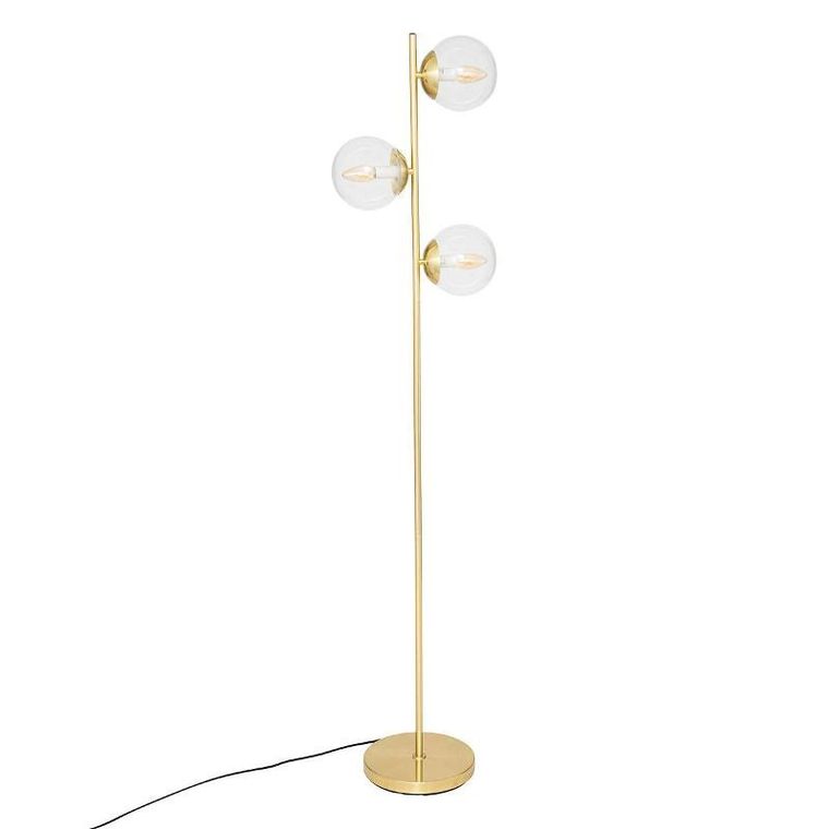 Atmosphera, lampa podłogowa złote kule, Col, wys.162 cm