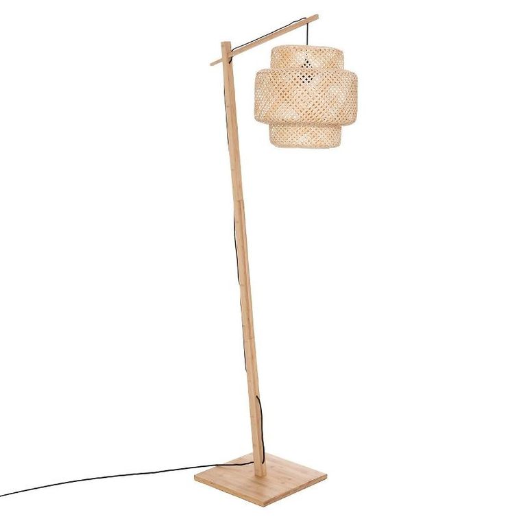 Atmosphera, Liby, lampa podłogowa, bambus, 171 cm