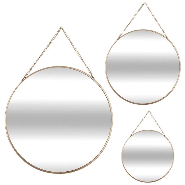 Atmosphera, lustra wiszące o okrągłym kształcie i różnych rozmiarach, 3 szt.