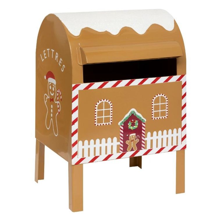 Atmosphera, metalowa skrzynka na listy do mikołaja, 34 cm