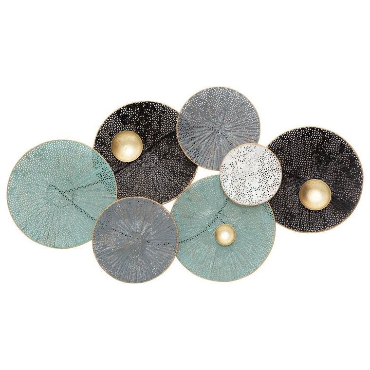 Atmosphera, ozdoba ściennaz liści lilii wodnej, Deco, 90-50 cm