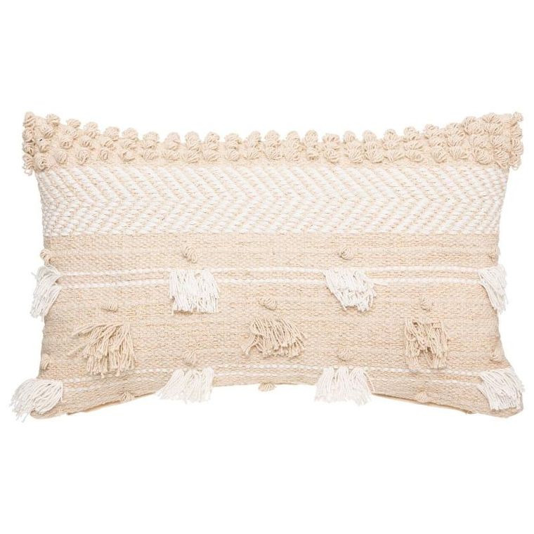 Atmosphera, ozdobna poduszka, Cot Sand, bawełniana, boho, 30-50 cm