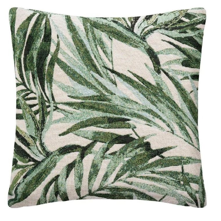 Atmosphera, poszewka, Jacquard, z motywem tropikalnym, 40-40 cm