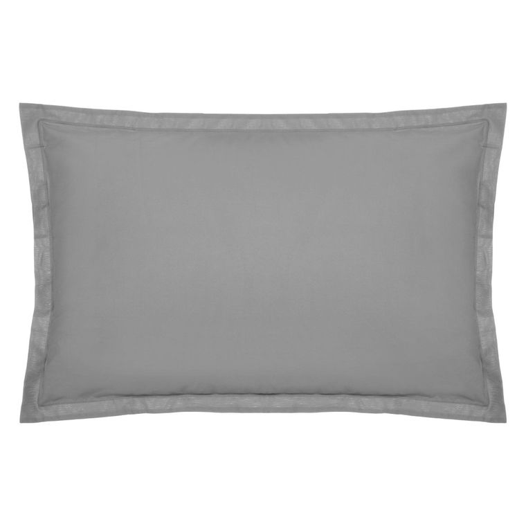 Atmosphera, poszewka na poduszkę z bawełny, 50-70 cm, szara