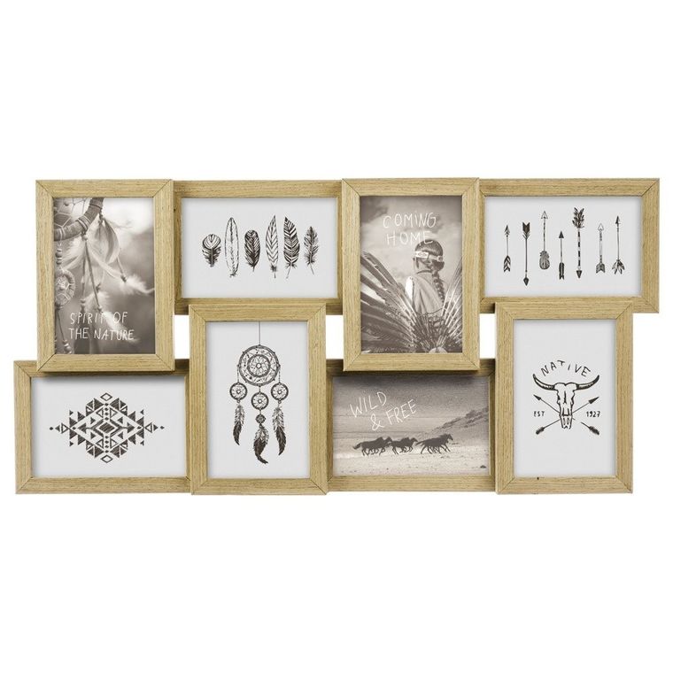 Atmosphera, ramka na kilka zdjęć, z drewna