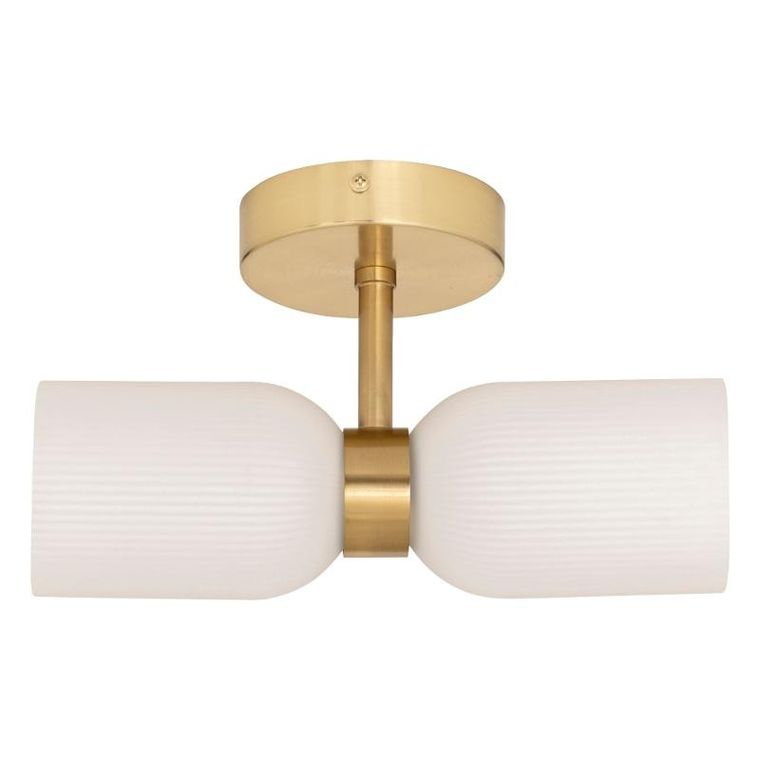 Atmosphera, Rio, szklany kinkiet ścienny, 2 źródła światła, wys. 26,5 cm