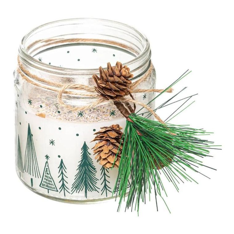 Atmosphera, świąteczna świeca ze stroikiem, 315 g