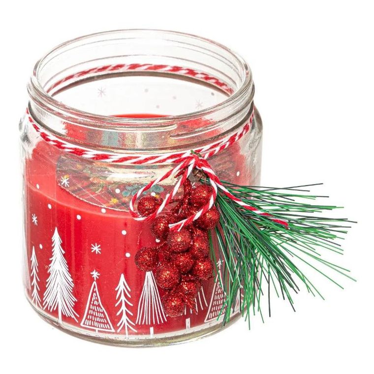 Atmosphera, świąteczna świeca ze stroikiem, 315 g