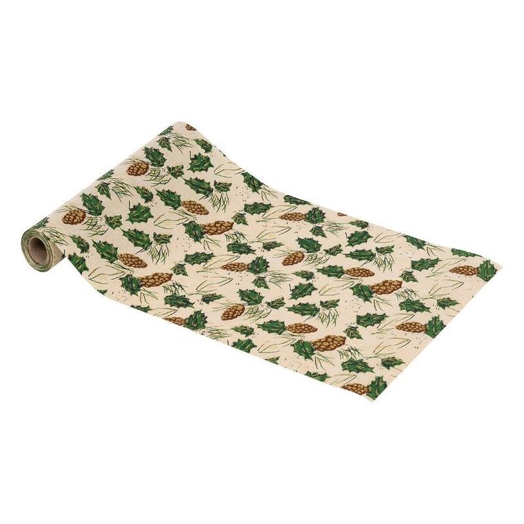 Atmosphera, świąteczny bieżnik na stół, szyszki, 28-300 cm