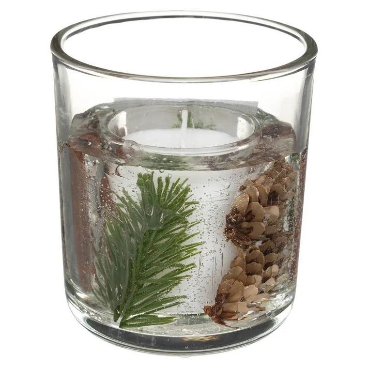 Atmosphera, świeca żelowa ze świątecznym wzorem, 90 g