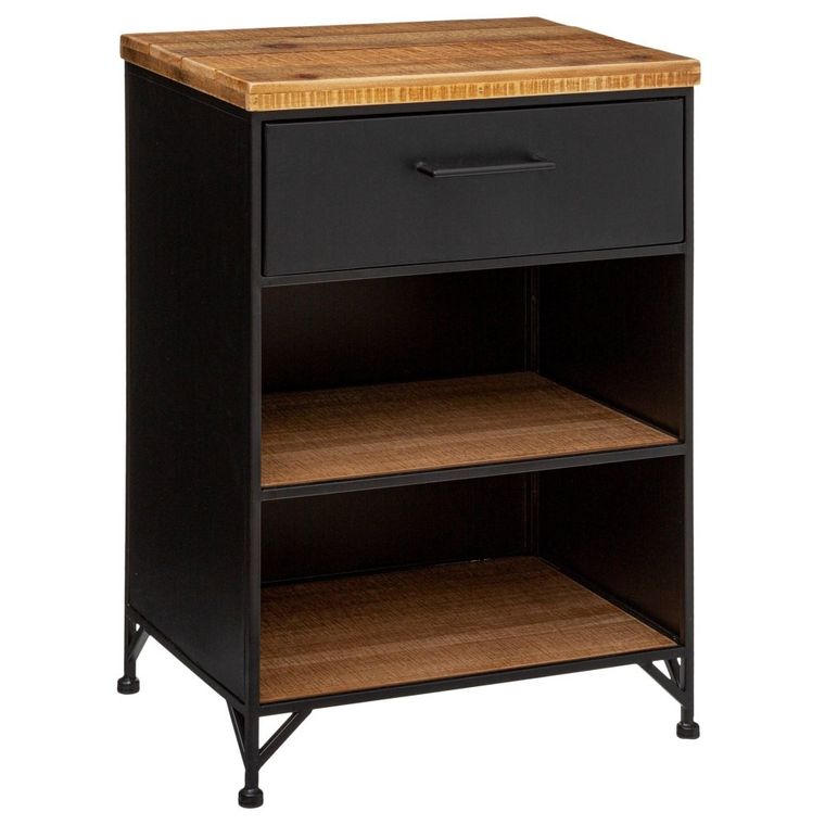 Atmosphera, szafka nocna z szufladą, Cierna, czarna