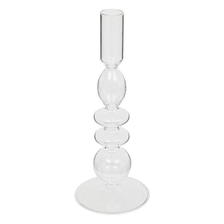 Atmosphera, szklany świecznik na jedną świecę, Ø 9 cm