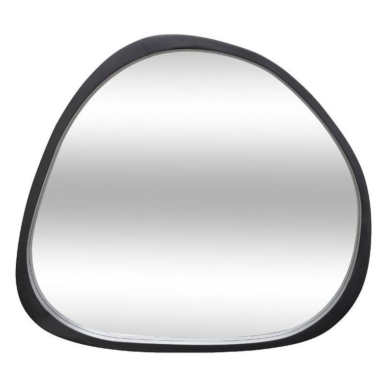 Atmosphera, Wayne, lustro ścienne organiczne w czarnej ramie, 56,5-63 cm