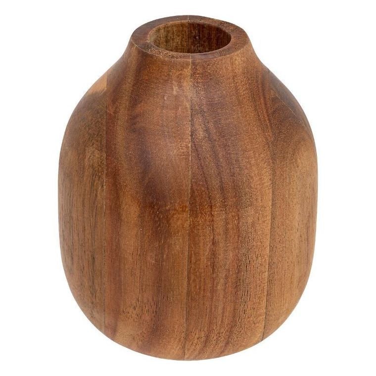 Atmosphera, wazon dekoracyjny z drewna akacji, Soliflore