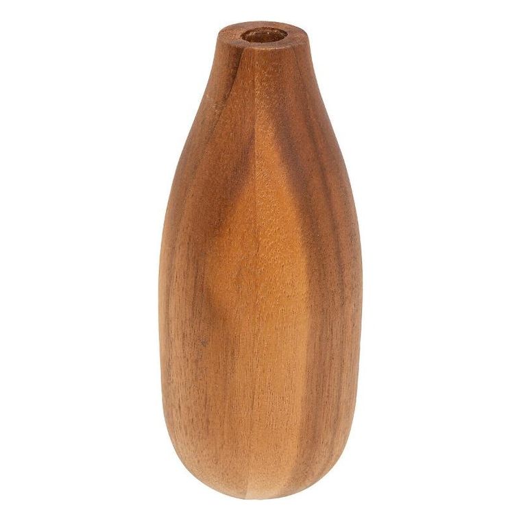 Atmosphera, wazon dekoracyjny z drewna akacji, Soliflore