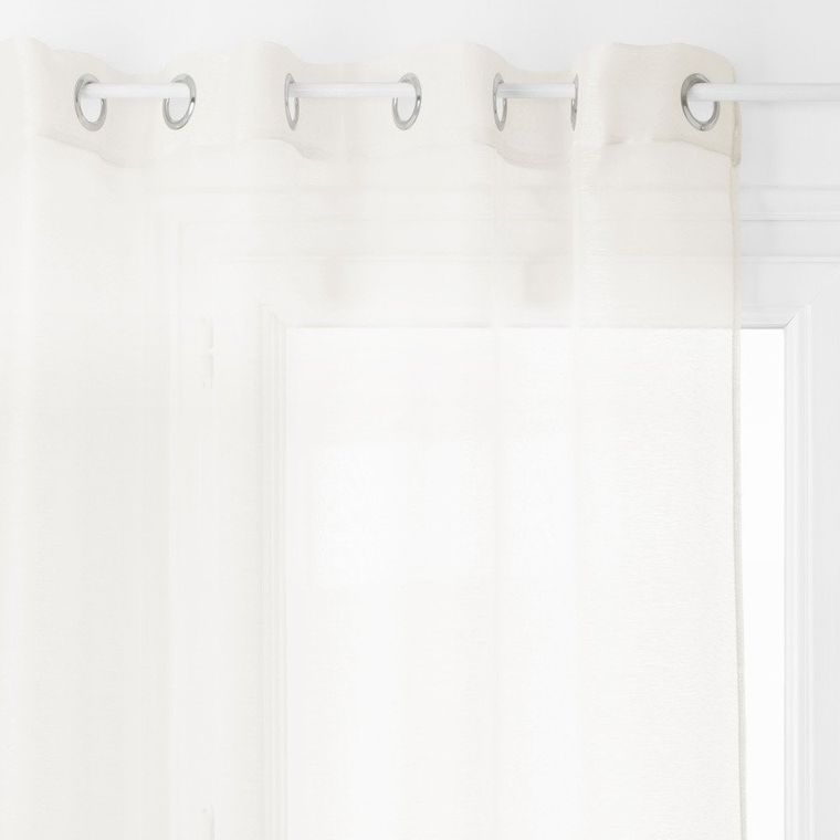 Atmosphera, zasłona na okno z metalowymi pierścieniami