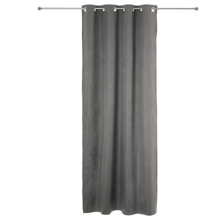 Atmosphera, zasłona zaciemniająca, szara, 140-260 cm, na przelotkach