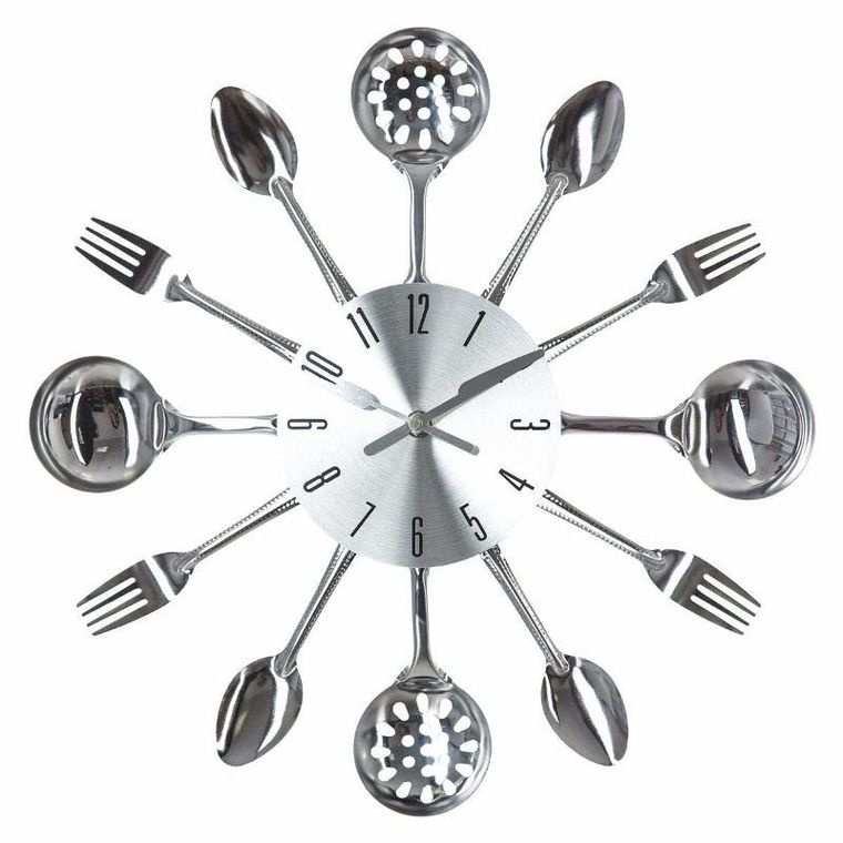 Atmosphera, zegar kuchenny z motywem sztućców, Ø 38 cm