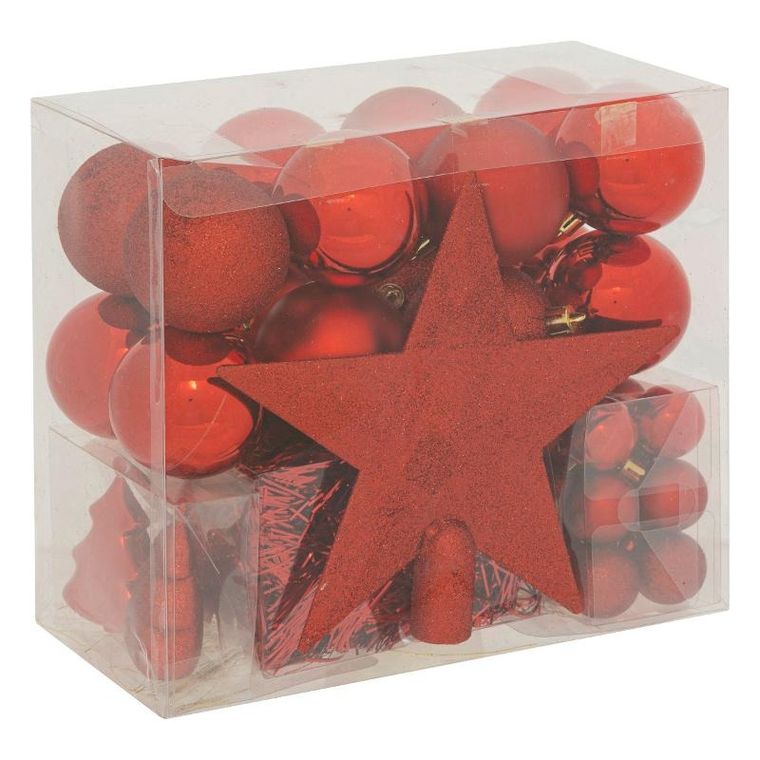 Atmosphera, zestaw ozdób choinkowych, 44 elementy