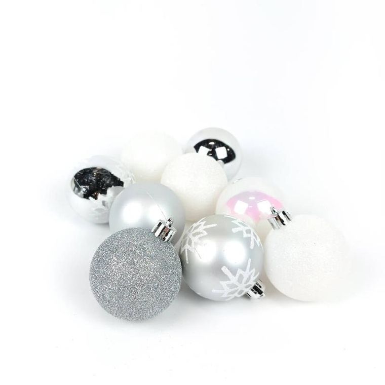 Atmosphera, zestaw ozdób świątecznych w różnych kolorach, 44 elementy